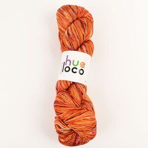 Hue Loco Phyllis Sock Yarn Fingering Weight SW Merino 463 Yds Swanky Cheetah